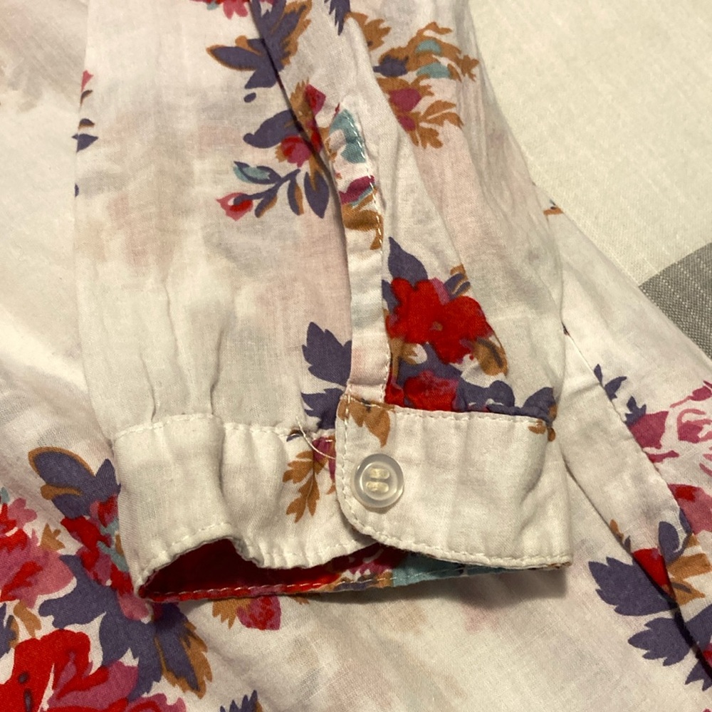 Floral Women's Top - Red and Purple - Picture 5 of 12